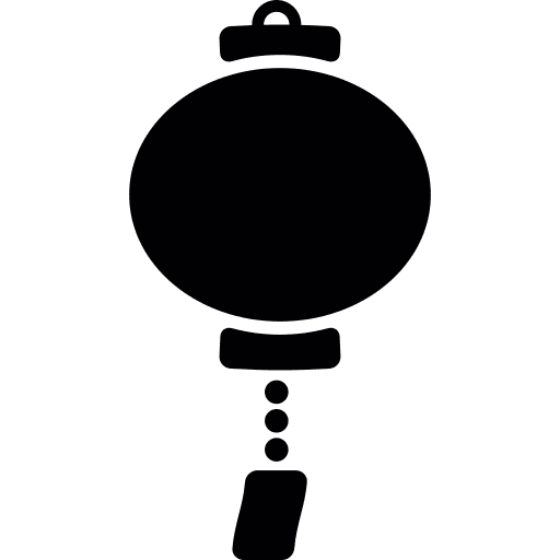 Paper lantern light paper lantern illumination icon