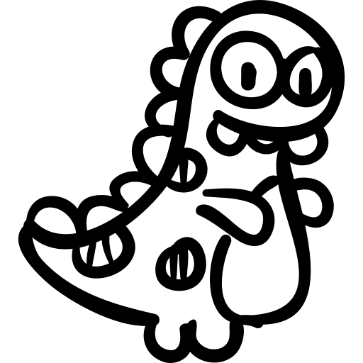 Animal spotted animal monster icon