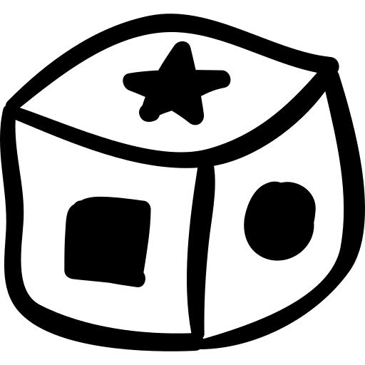 Shape toys cubes shapes icon