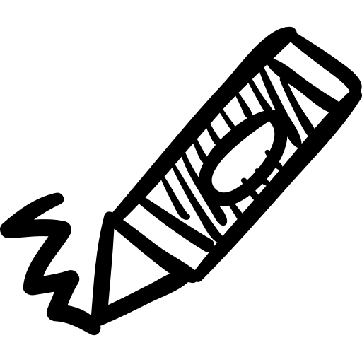 Tool writing crayon education icon