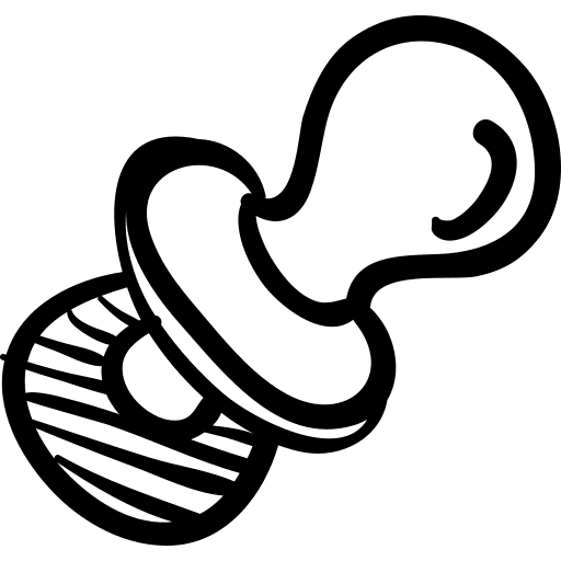 Pacifier babies pacifiers toys icon