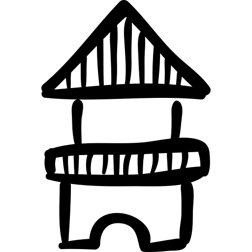 Shape towers tower toy icon