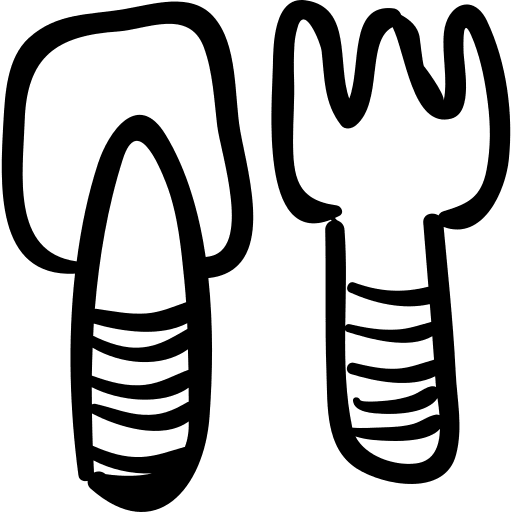 Tool toys cutlery tools icon