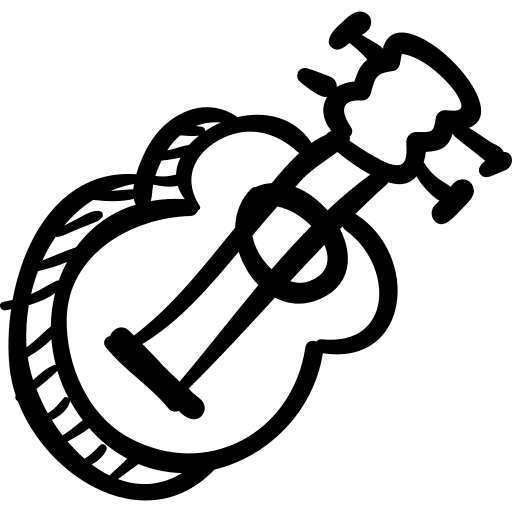 Guitar musical instrument music toy icon