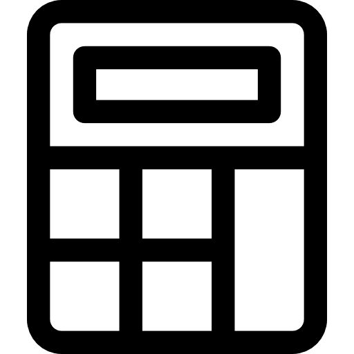 Calculations mathematics maths real estate icon