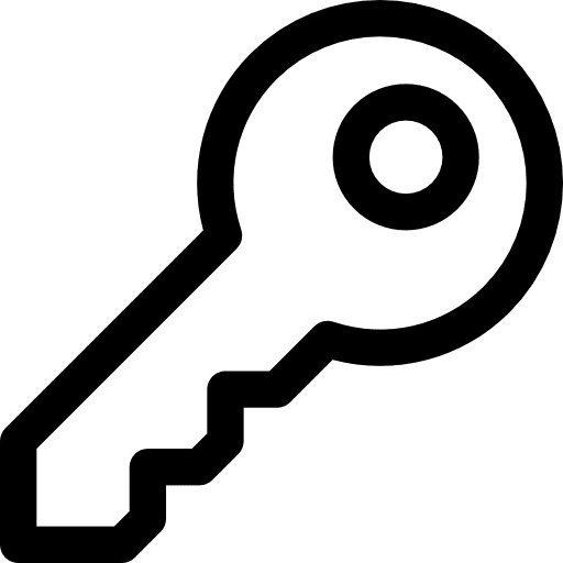 Door key door key keyword open access icon