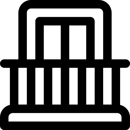 Facade protection fence buildings icon