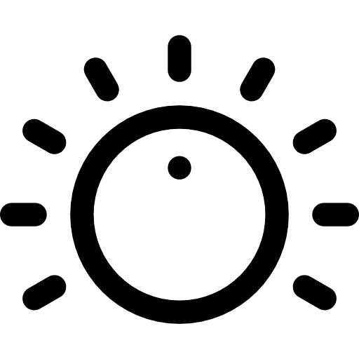 Fader heater warm air conditioner icon