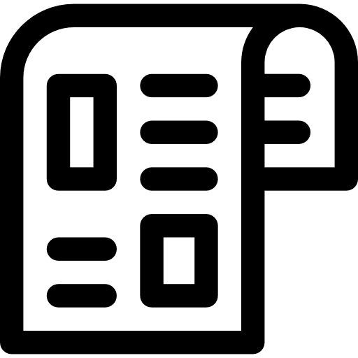 Printed information press release press icon