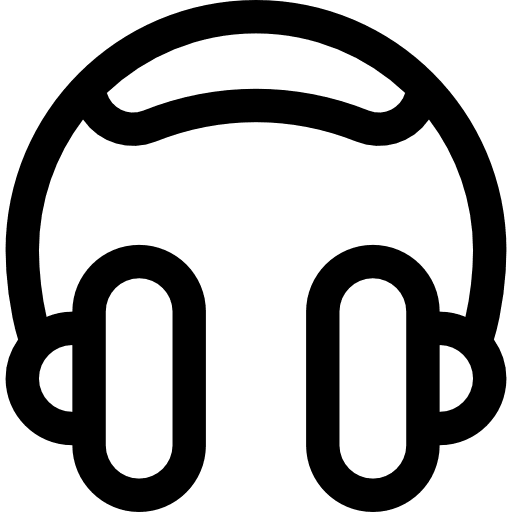 Headphones music musical headphones icon