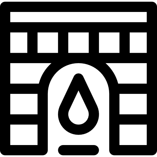 Hearth flame buildings home icon