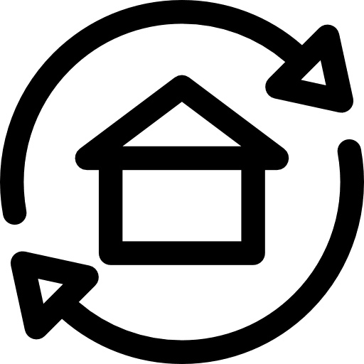 Houses buildings houses circle icon