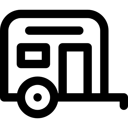 Motorhome trip holiday transport icon