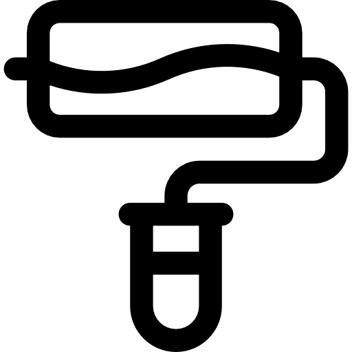 Paint roller painter painting roller icon