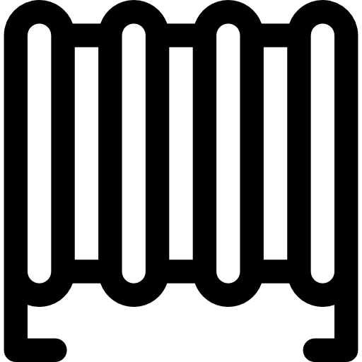 Radiators electric heat radiators icon