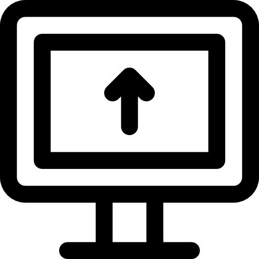 Blackboard blackboard up arrow board icon