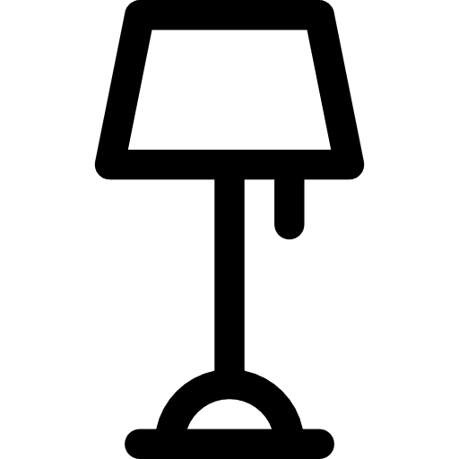 Indoor illumination lamps lights icon