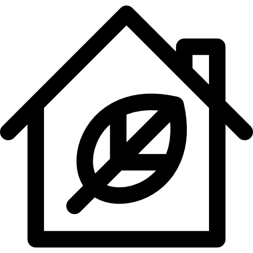 Real estate leaf buildings tree leaf icon