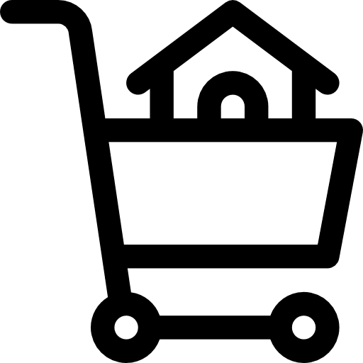Carrier houses carrier shop cart icon