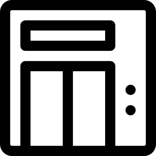 Up elevator hotel lift icon