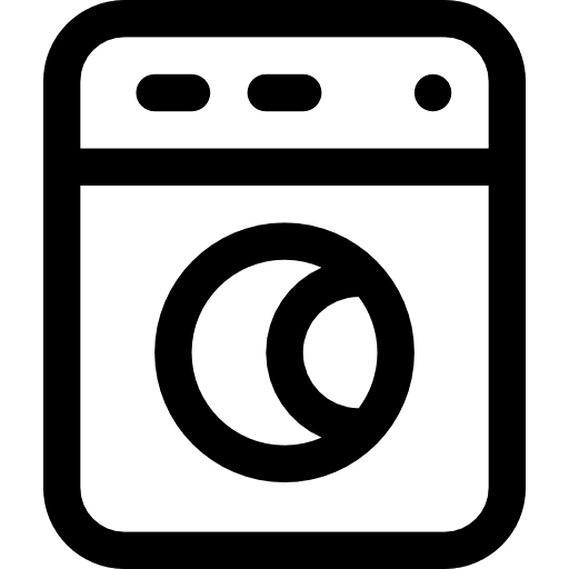 Cleaned clean washing machine wash icon