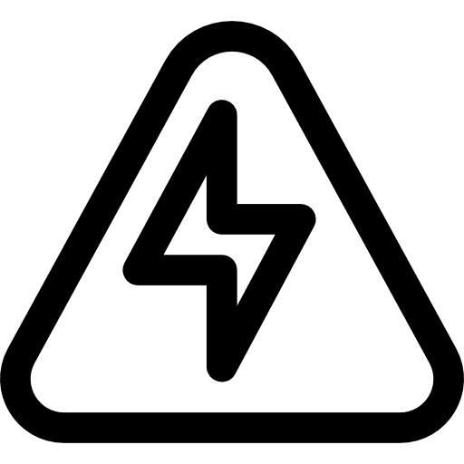 Electric sign warning signs icon