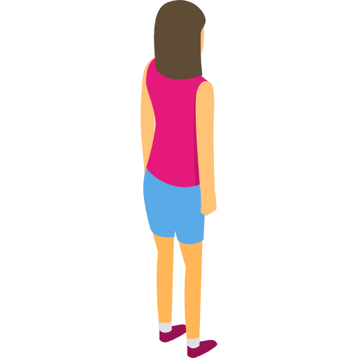 Woman stickman humanpictos people icon