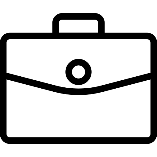 Briefcase travel suitcase bag icon