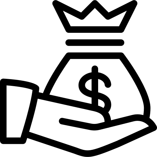 Money bag currency banking money icon