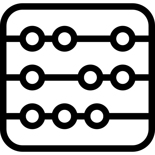 Abacus business and finance abacus tools and utensils icon