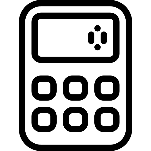 Calculator maths calculator technological icon