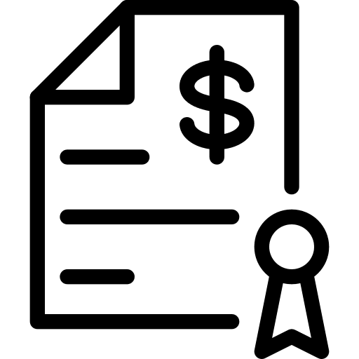 Contract contract banking interface icon