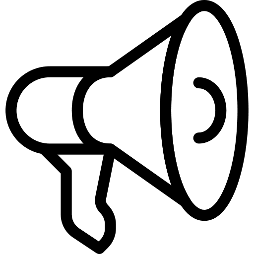 Megaphone communications loudspeaker commerce and shopping icon