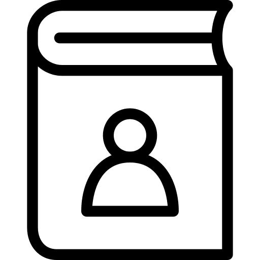 Agenda books contacts interface icon