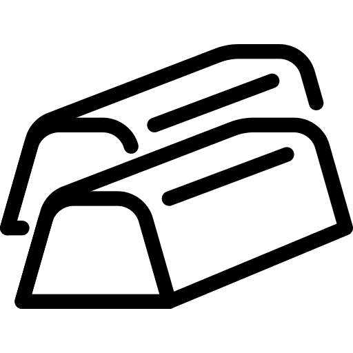 Gold ingot luxury business gold icon