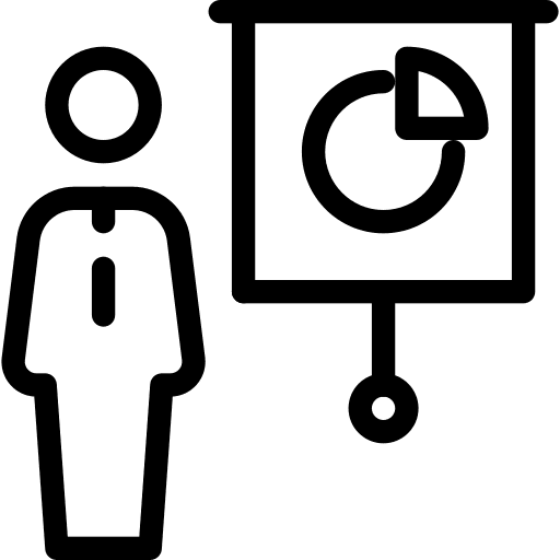 Presentation financial bars seo and web icon