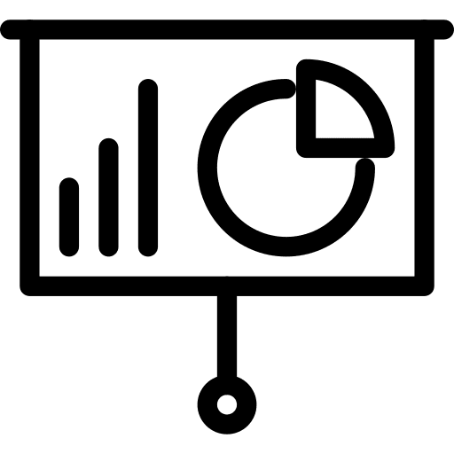 Presentation financial business seo and web icon