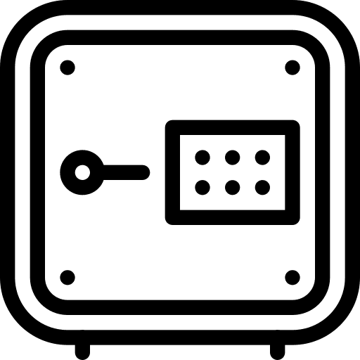 Safebox banking bank savings icon