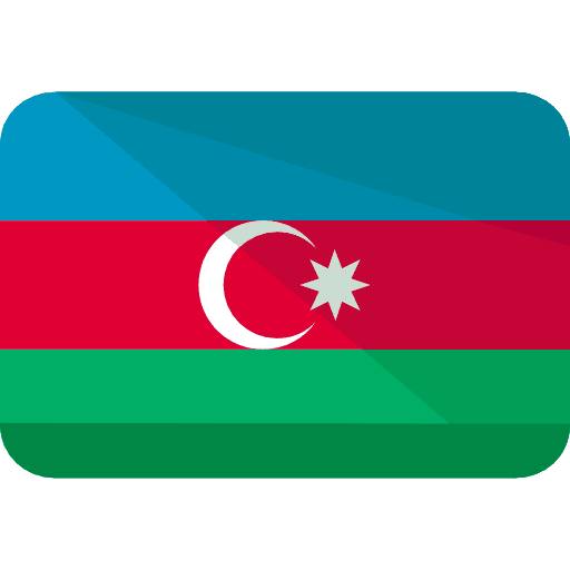 Azerbaijan flags country nation icon