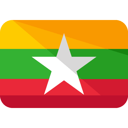 Myanmar flags nation country icon