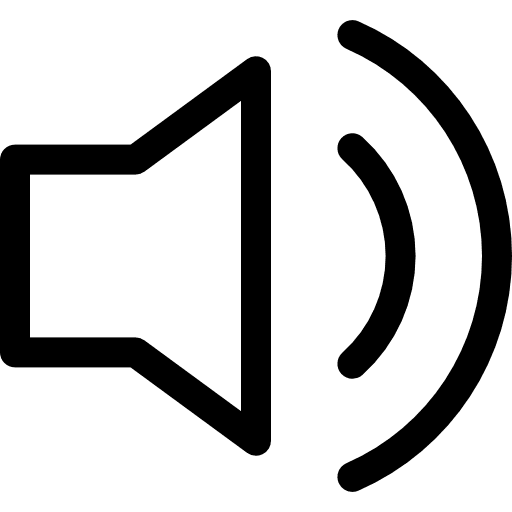 Audio speaker interface sound icon