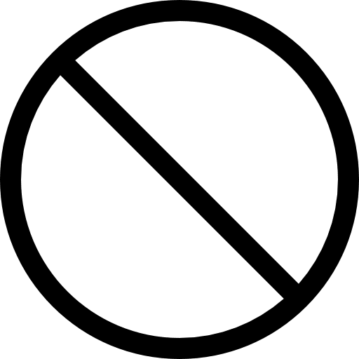 Forbbiden signaling forbbiden prohibition icon