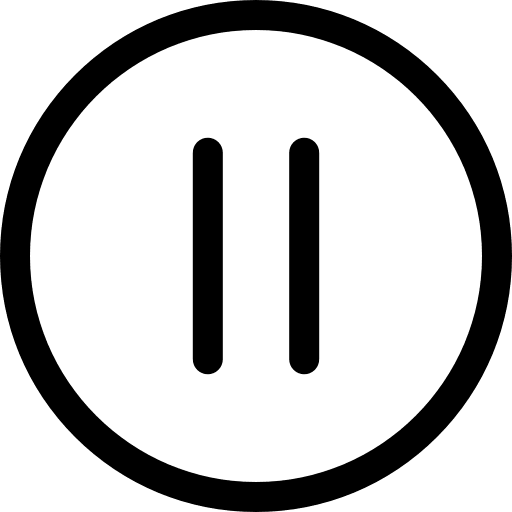 Pause signs multimedia interface icon