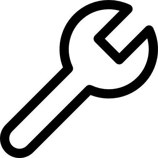 Settings settings wrench spanner icon