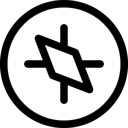 Compass tools and utensils technology cursor icon