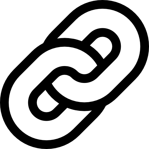 Link chain hyperlink tools and utensils icon