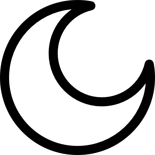 Night moon stars moon phases icon