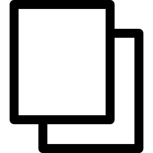 Copy multimedia file paper icon