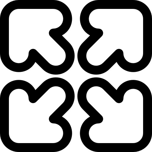 Expand orientation multimedia option arrows icon