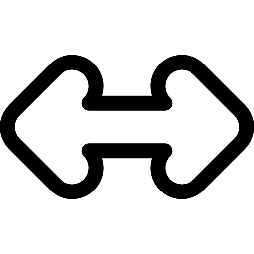 Resize interface resizing double arrow icon